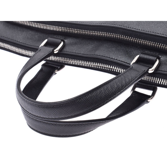 Prada Black Saffiano Business Bag Briefcase Document - Picture 3 of 9